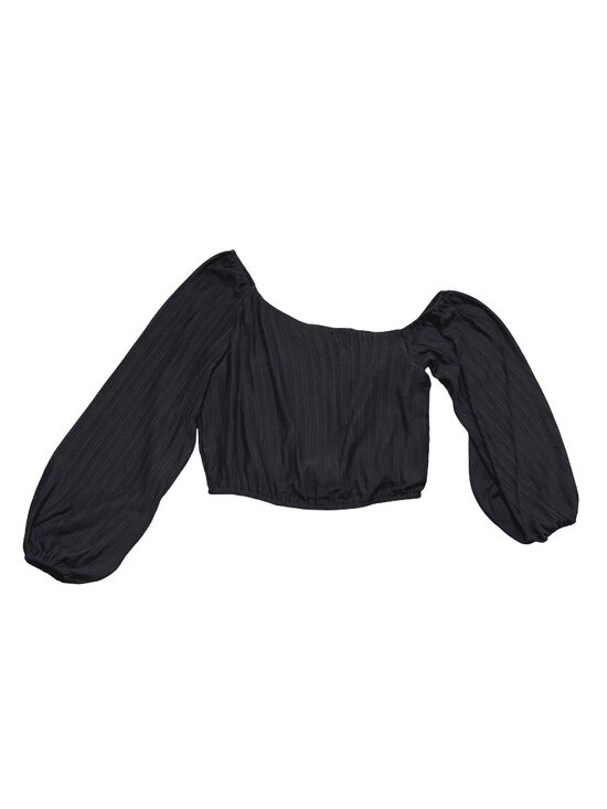 ASTR The Label Tops - ASTR The Label Women's Off Shoulder Top M Y2K Boho Chic Victorian-Inspired Black